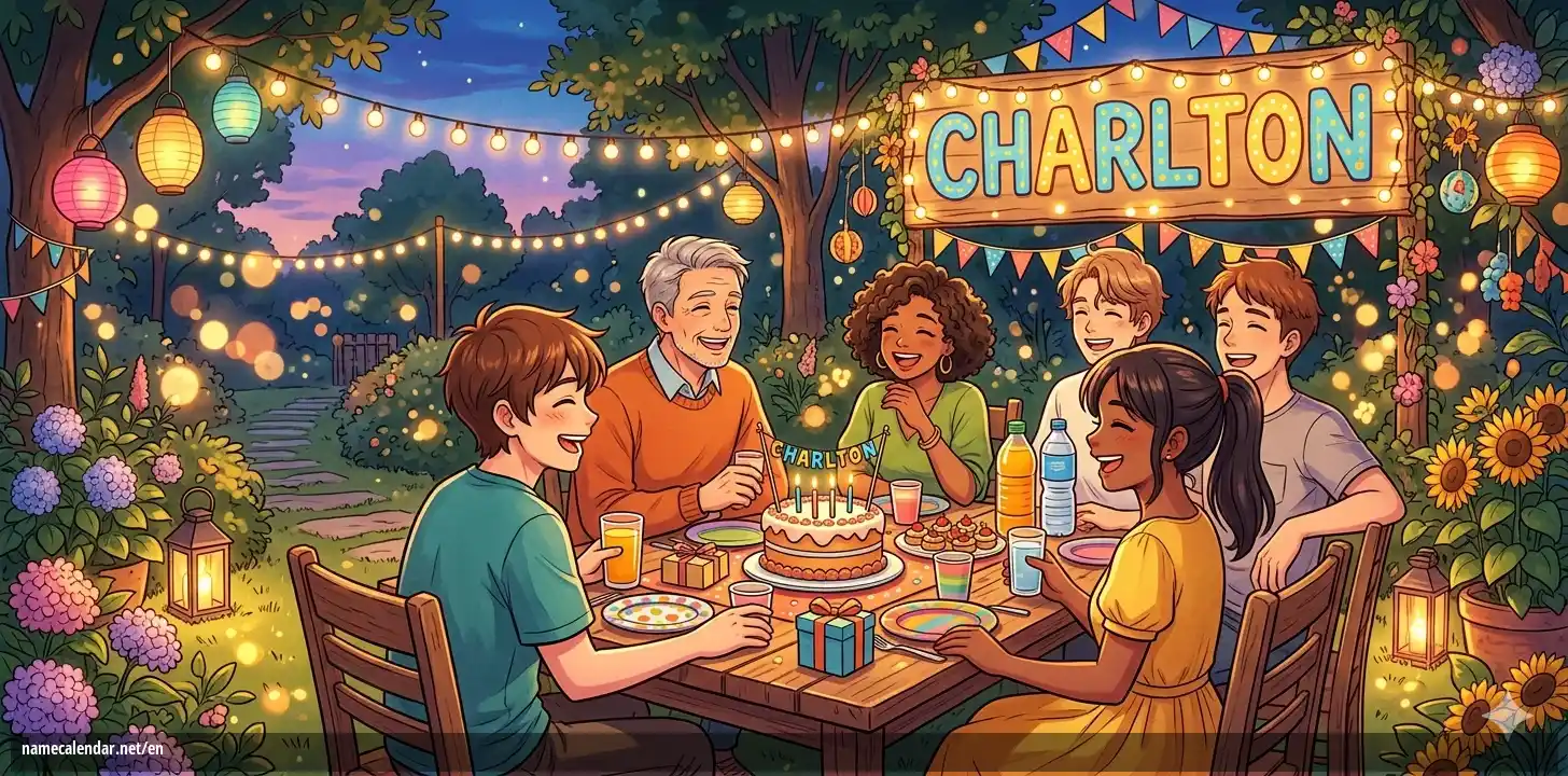 Celebration of name day and name - Charlton