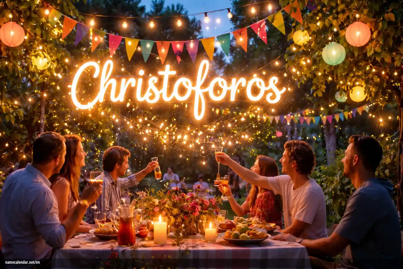 Celebration of name day and name - Christoforos