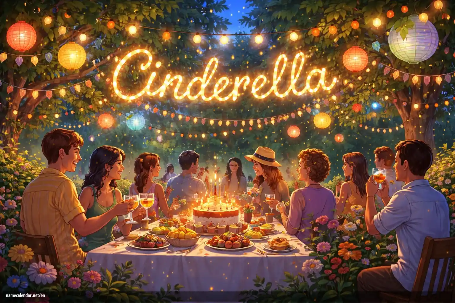 Celebration of name day and name - Cinderella