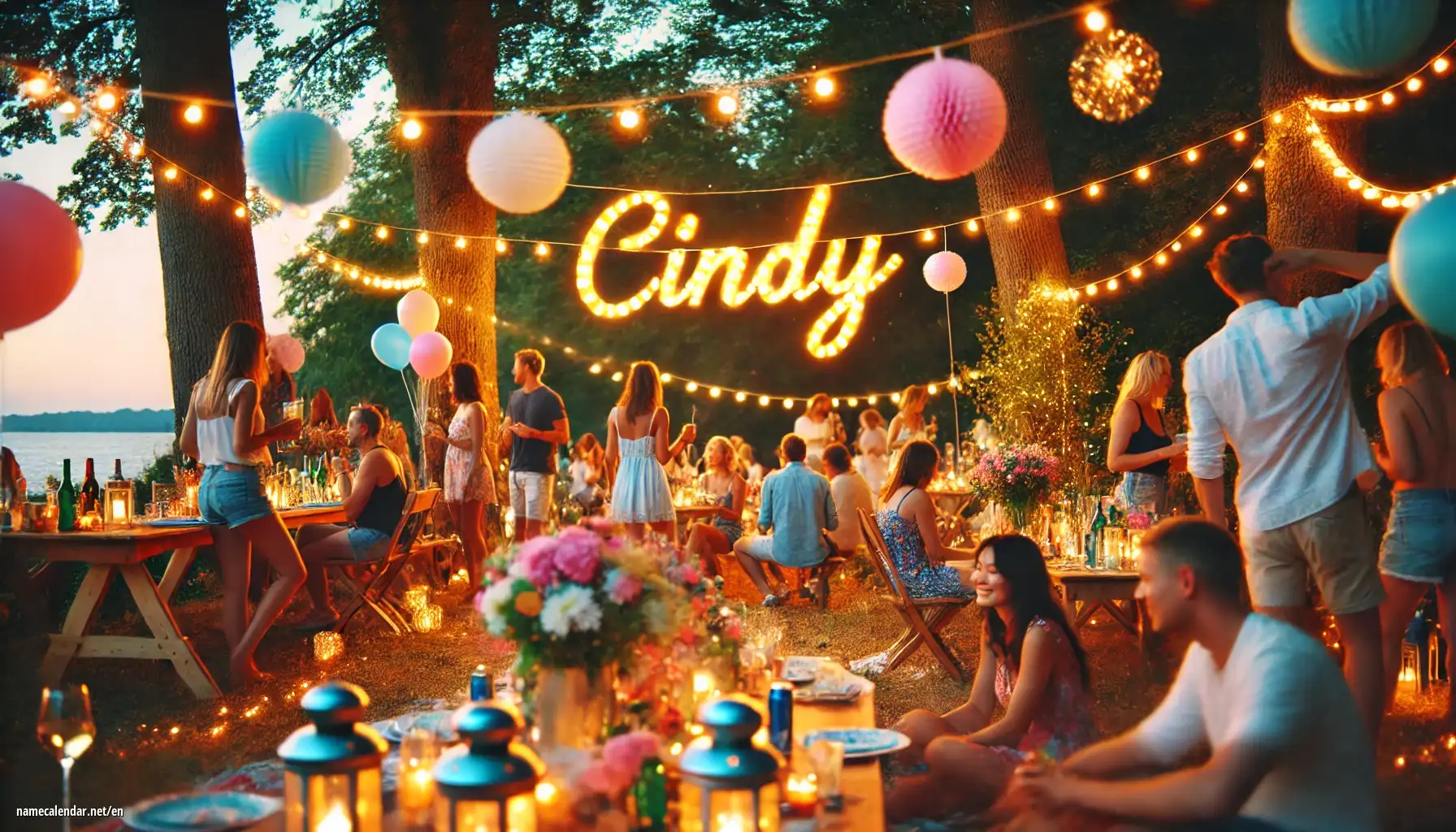 Celebration of name day and name - Cindy