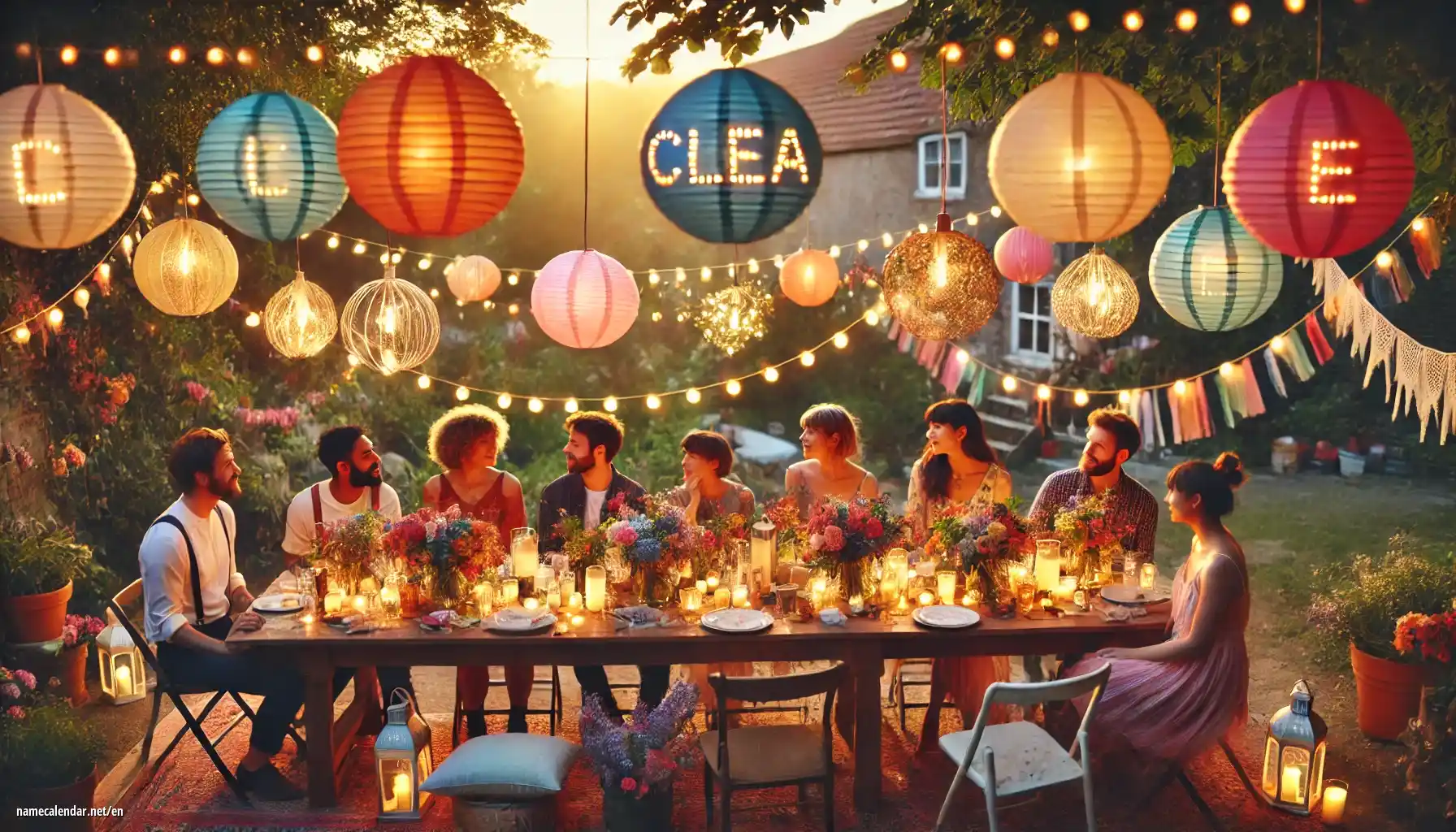 Celebration of name day and name - Clea