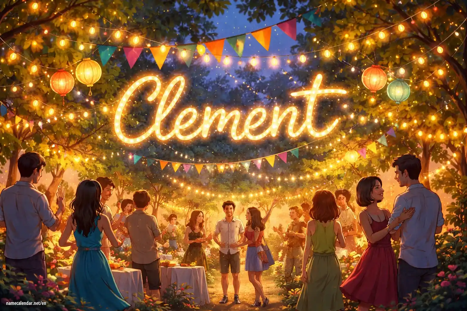 Celebration of name day and name - Clement