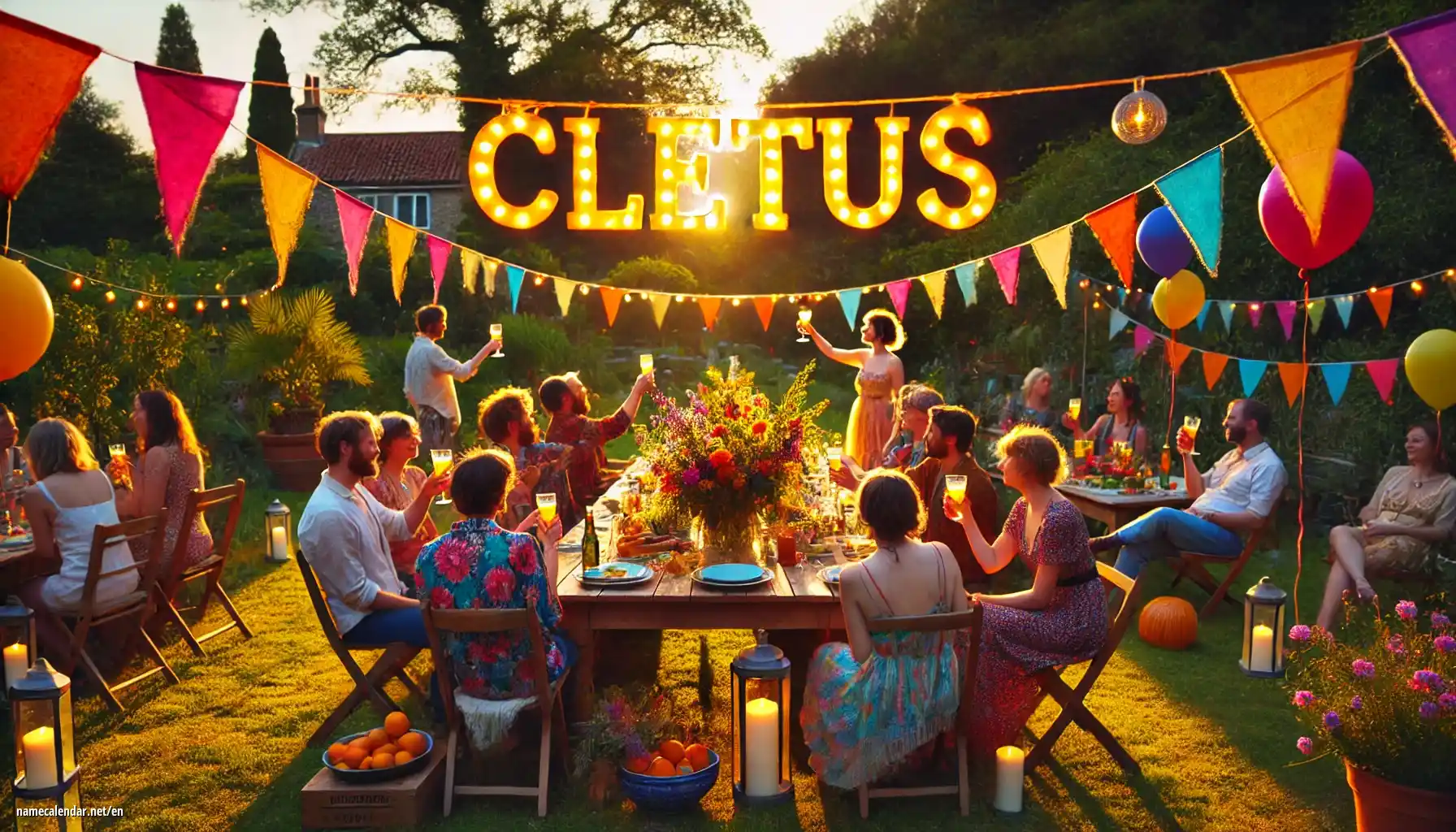 Celebration of name day and name - Cletus