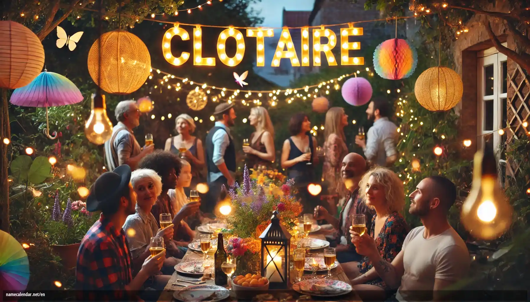 Celebration of name day and name - Clotaire