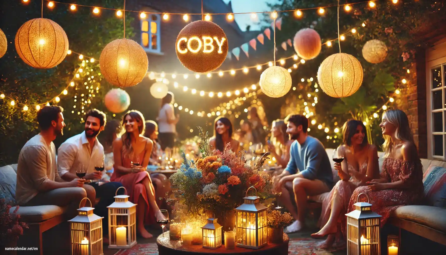 Celebration of name day and name - Coby
