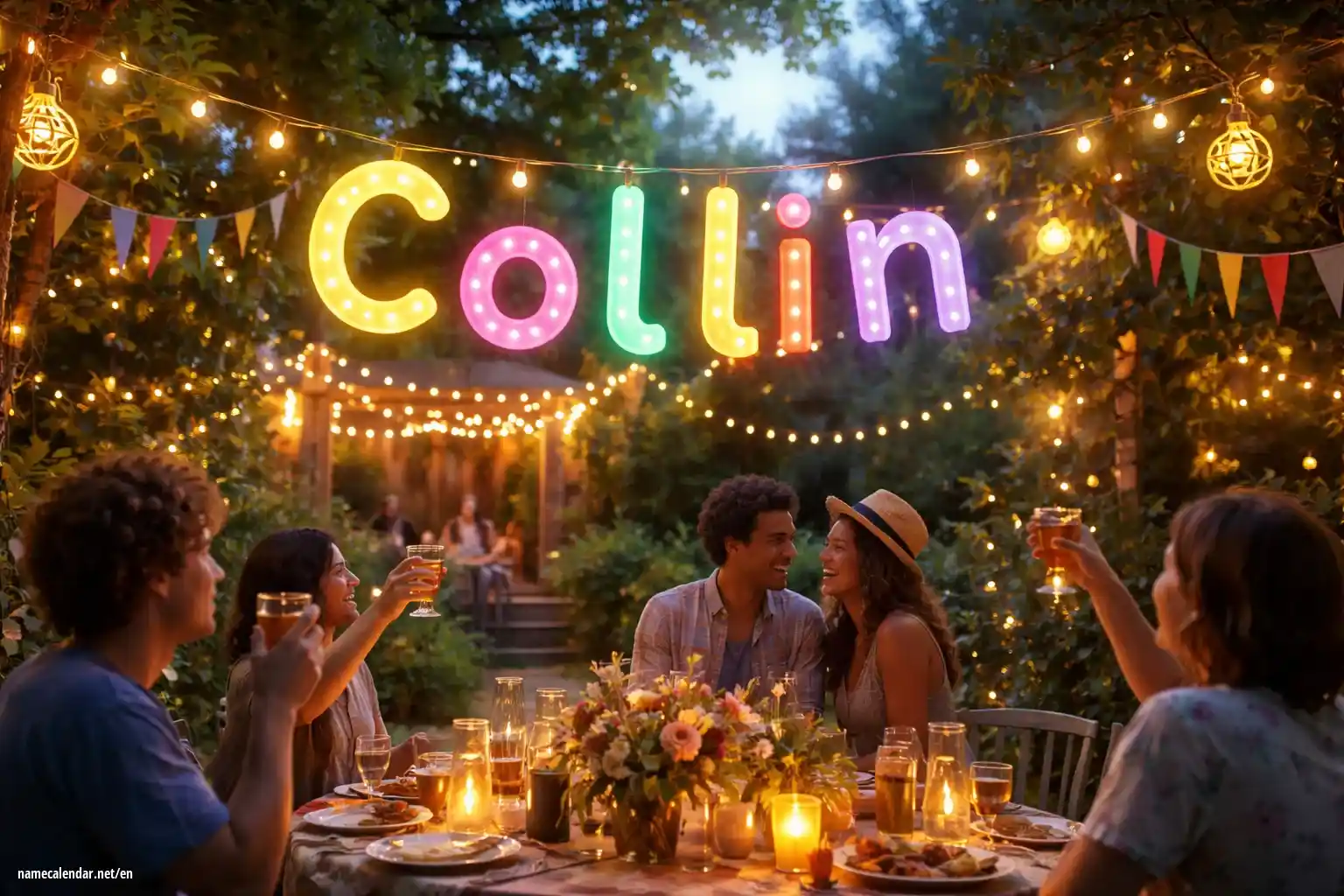 Celebration of name day and name - Collin