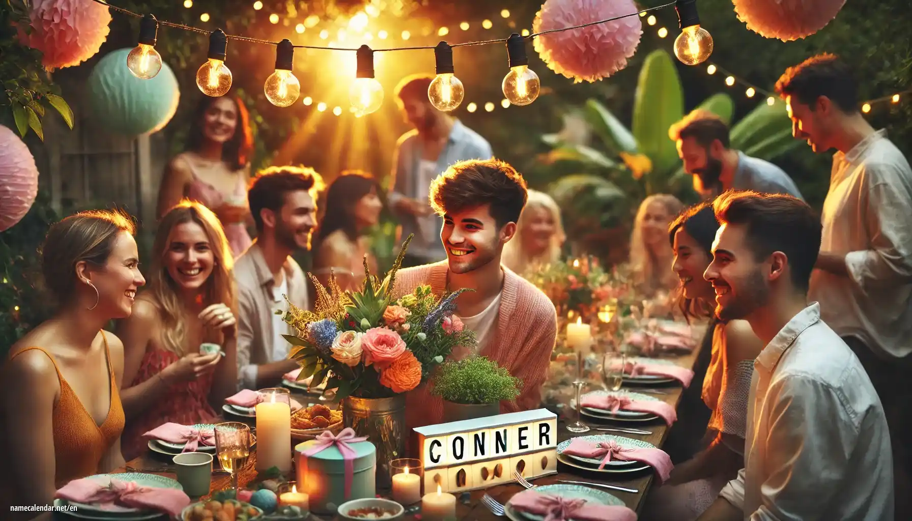 Celebration of name day and name - Conner
