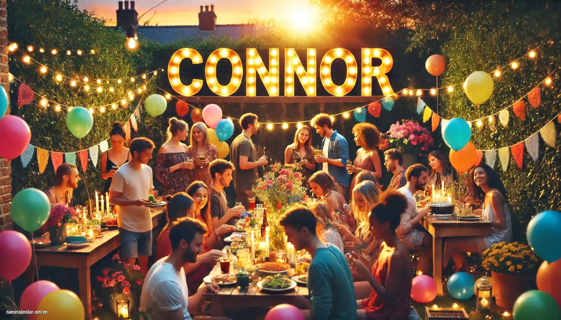 Celebration of name day and name - Connor