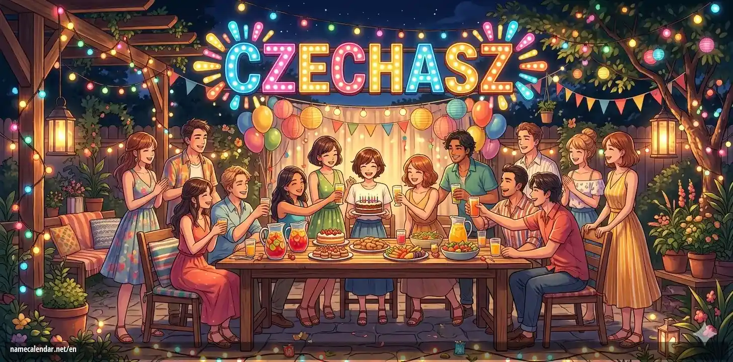 Celebration of name day and name - Czechasz
