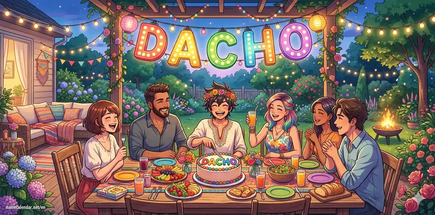 Celebration of name day and name - Dacho