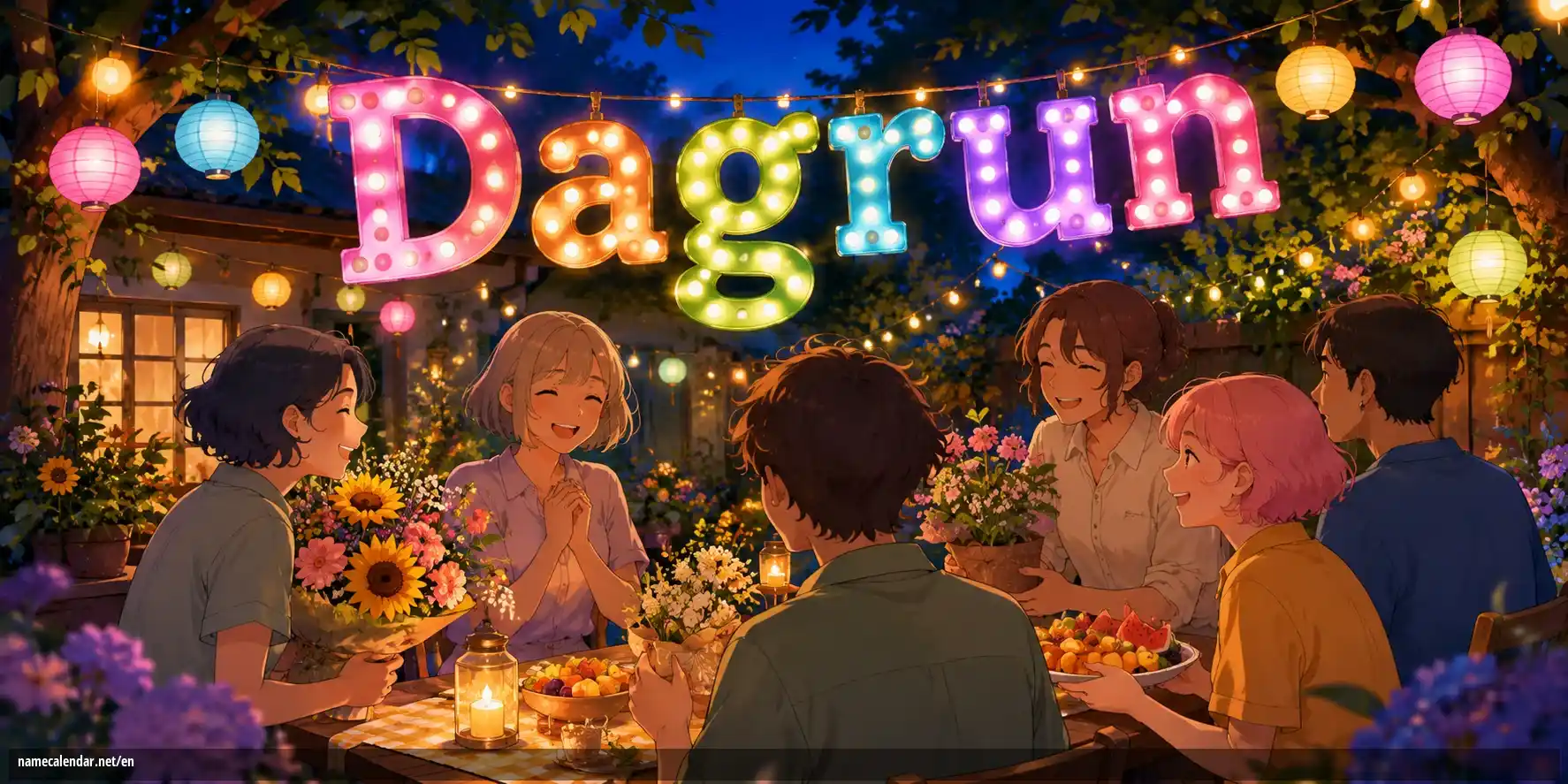 Celebration of name day and name - Dagrun