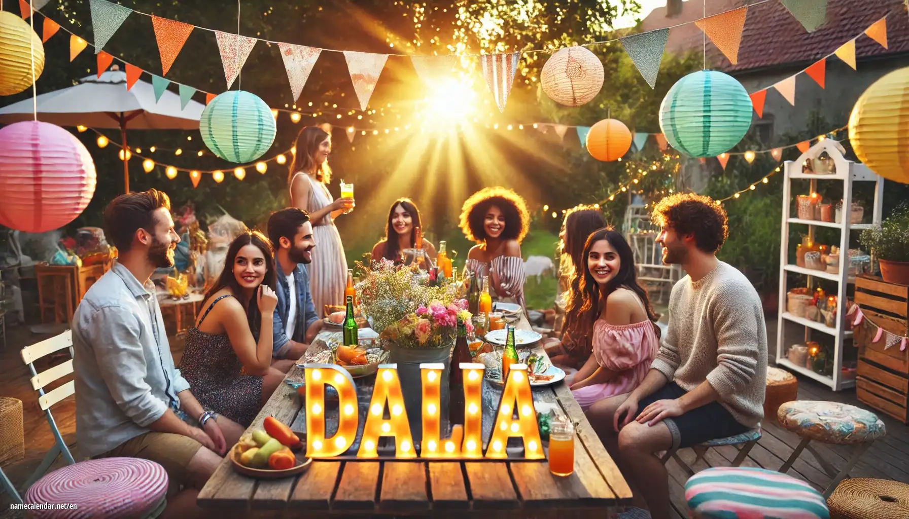 Celebration of name day and name - Dalia