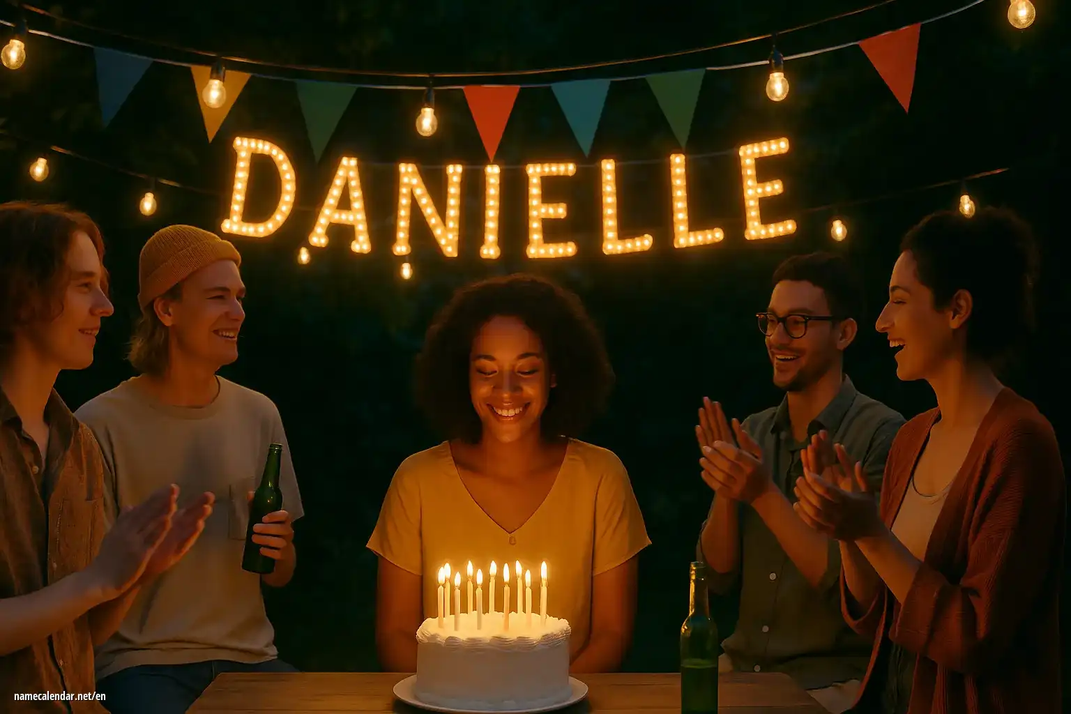 Celebration of name day and name - Danielle