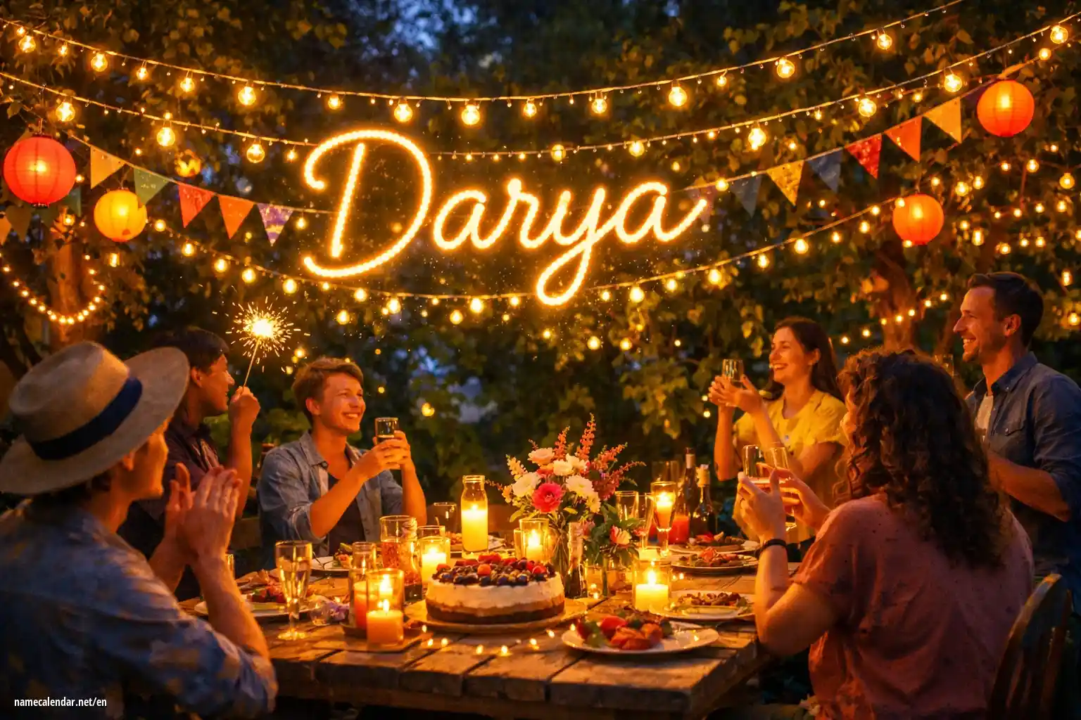Celebration of name day and name - Darya