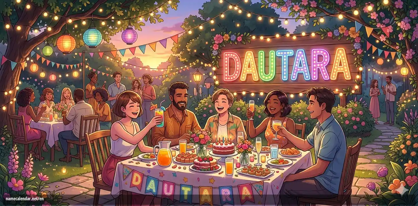 Celebration of name day and name - Dautara