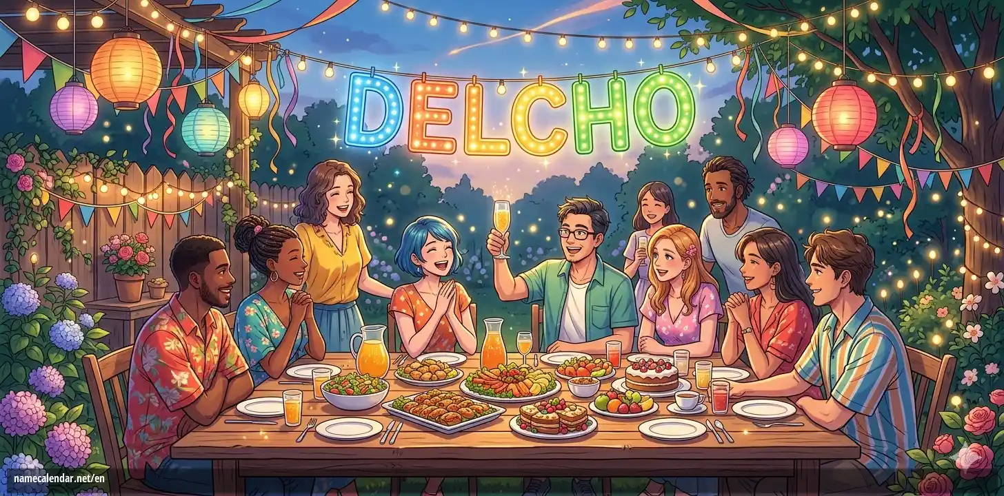 Celebration of name day and name - Delcho