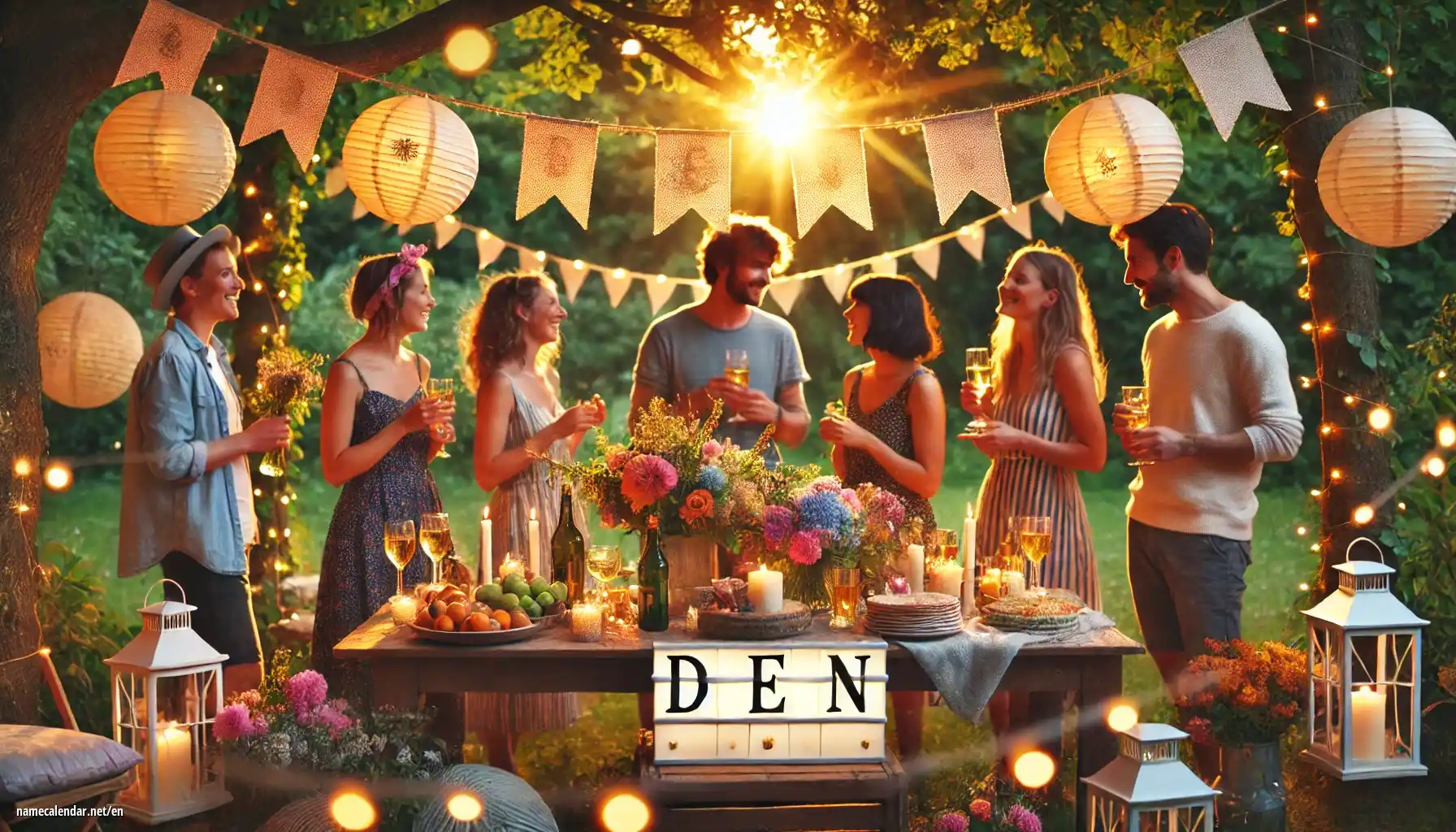 Celebration of name day and name - Den