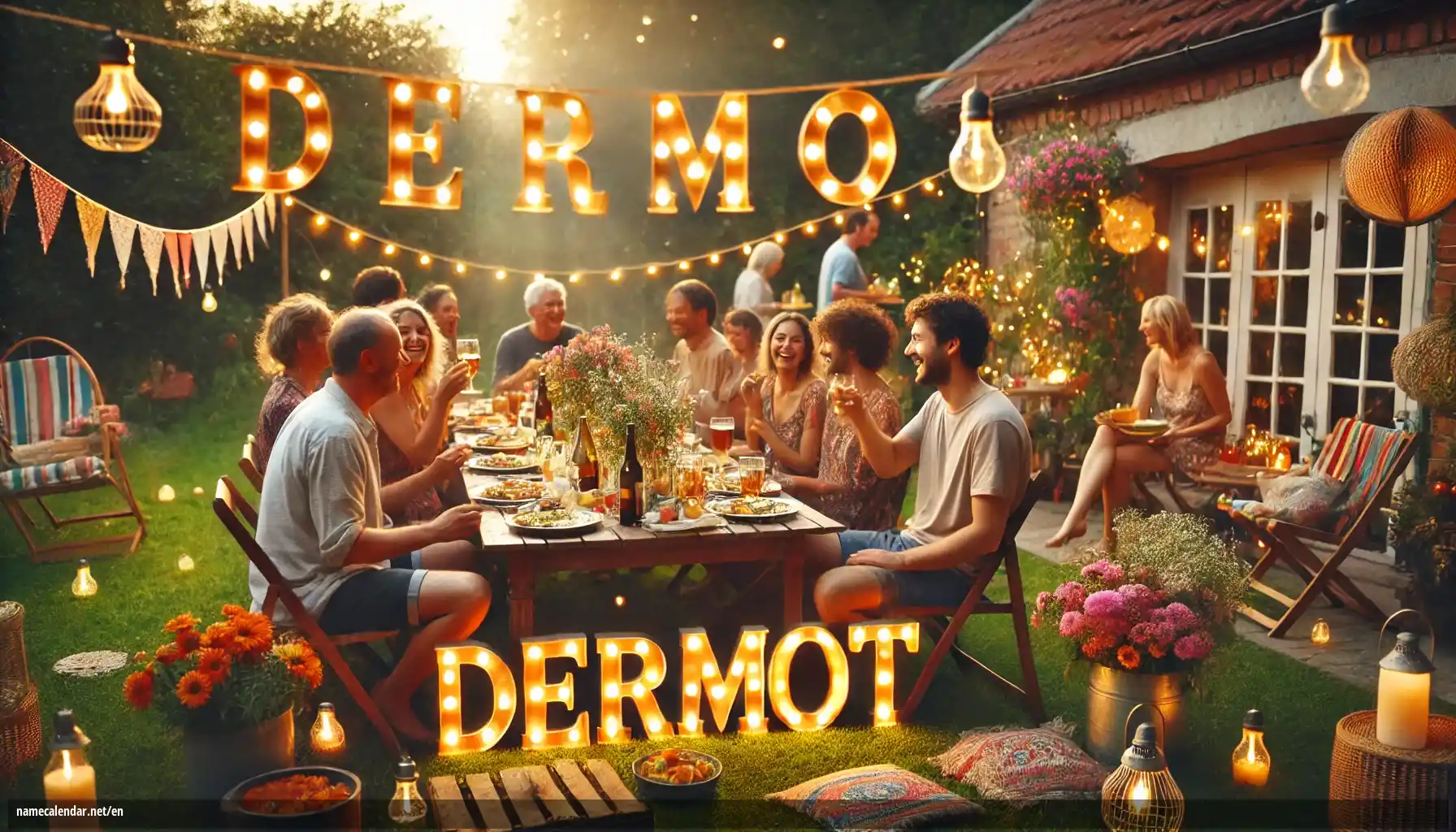 Celebration of name day and name - Dermot