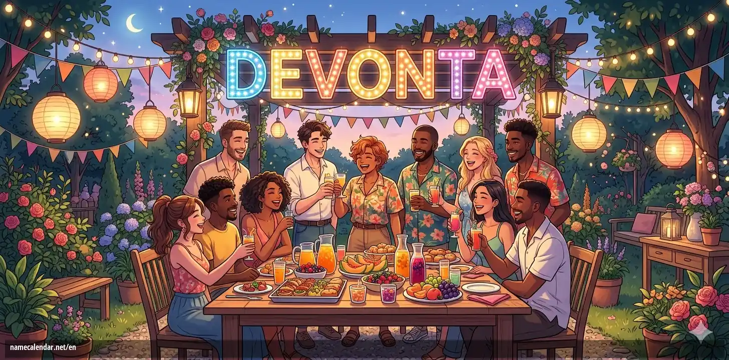 Celebration of name day and name - Devonta