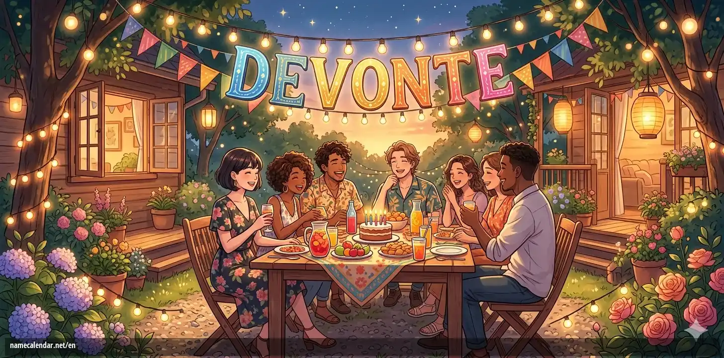 Celebration of name day and name - Devonte