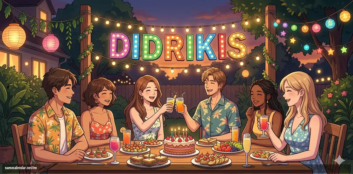 Celebration of name day and name - Didrikis