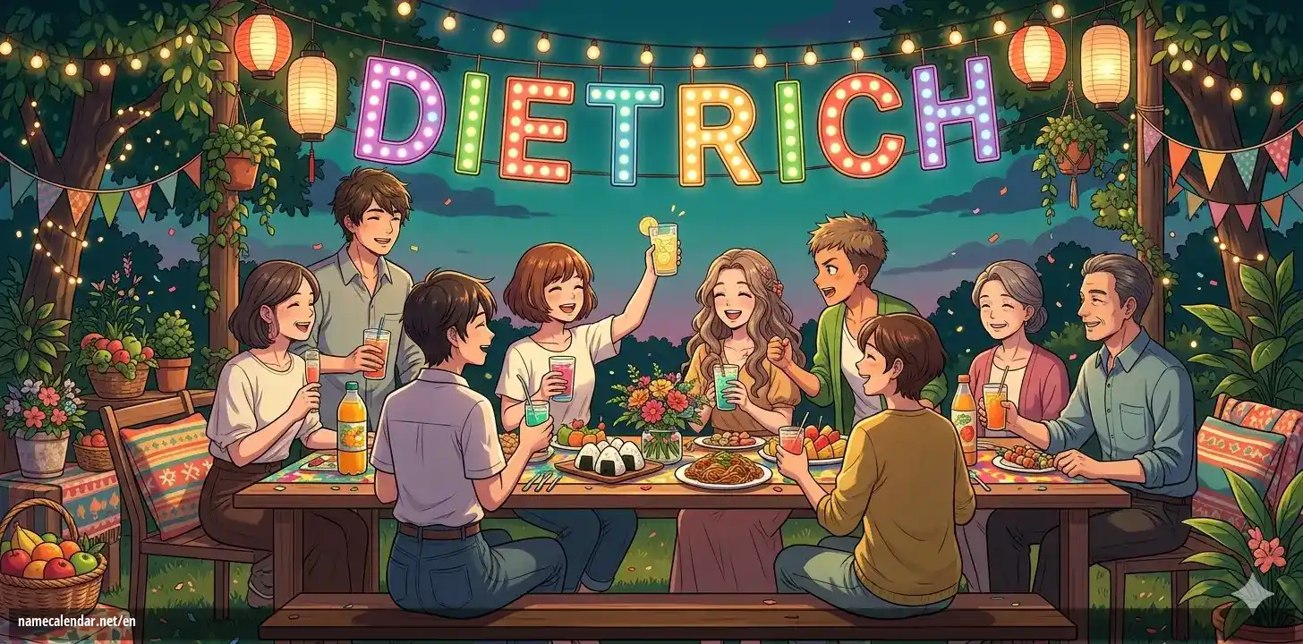 Celebration of name day and name - Dietrich