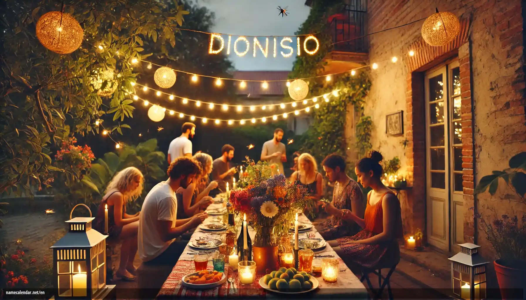 Celebration of name day and name - Dionisio