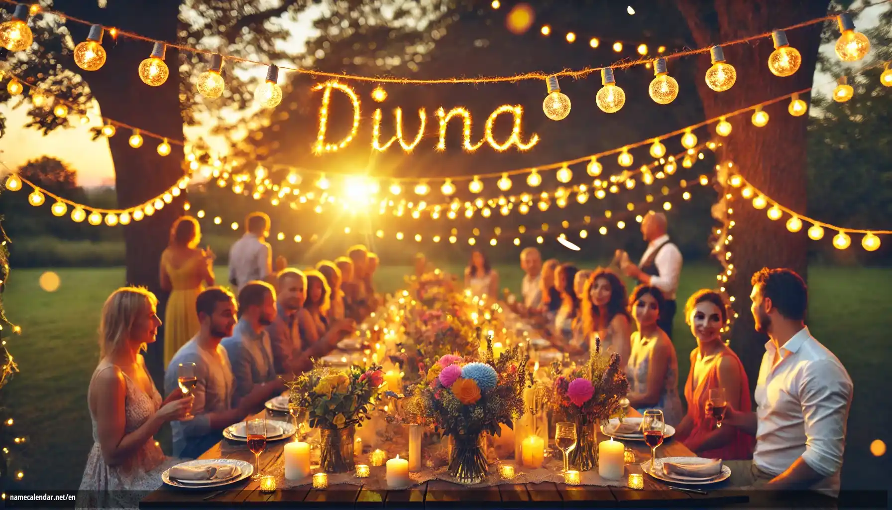 Celebration of name day and name - Divna