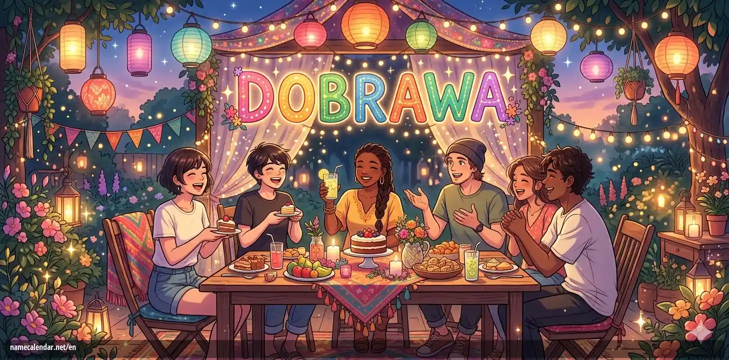 Celebration of name day and name - Dobrawa