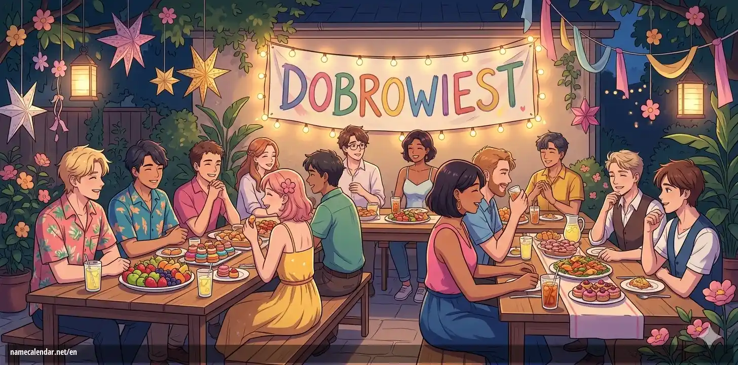 Celebration of name day and name - Dobrowiest