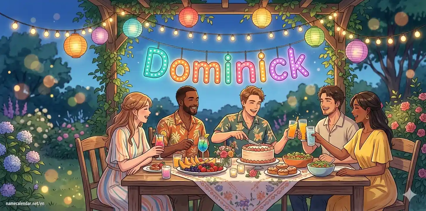 Celebration of name day and name - Dominick