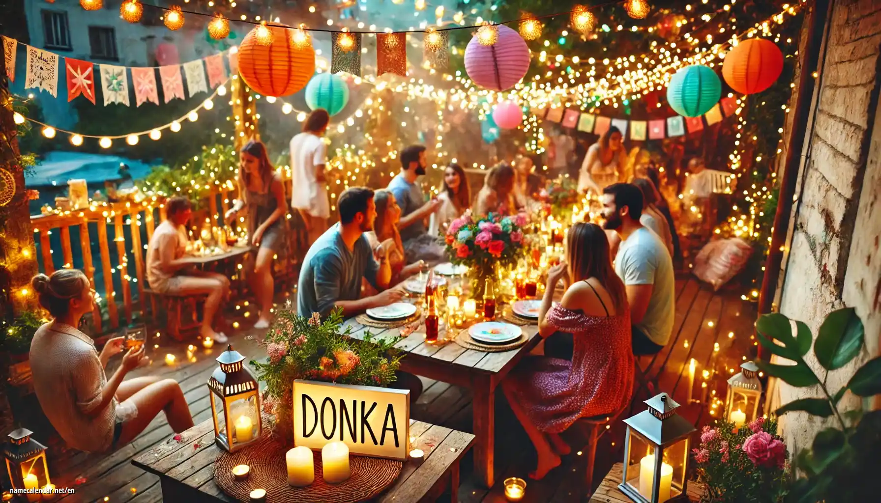 Celebration of name day and name - Donka
