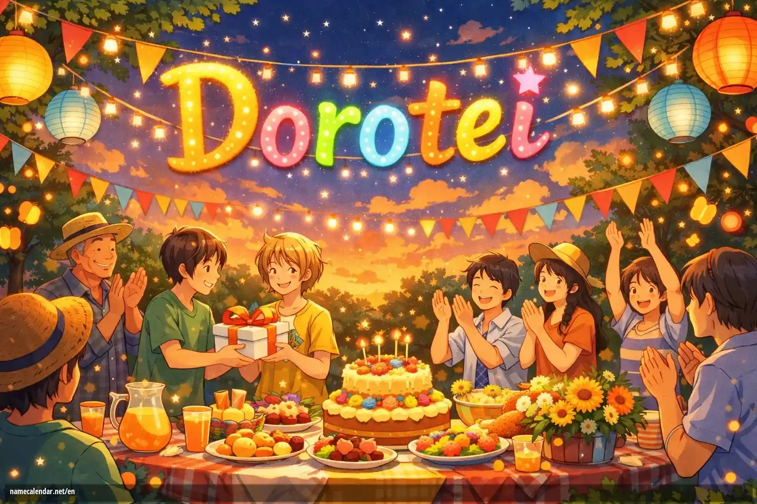 Celebration of name day and name - Dorotei