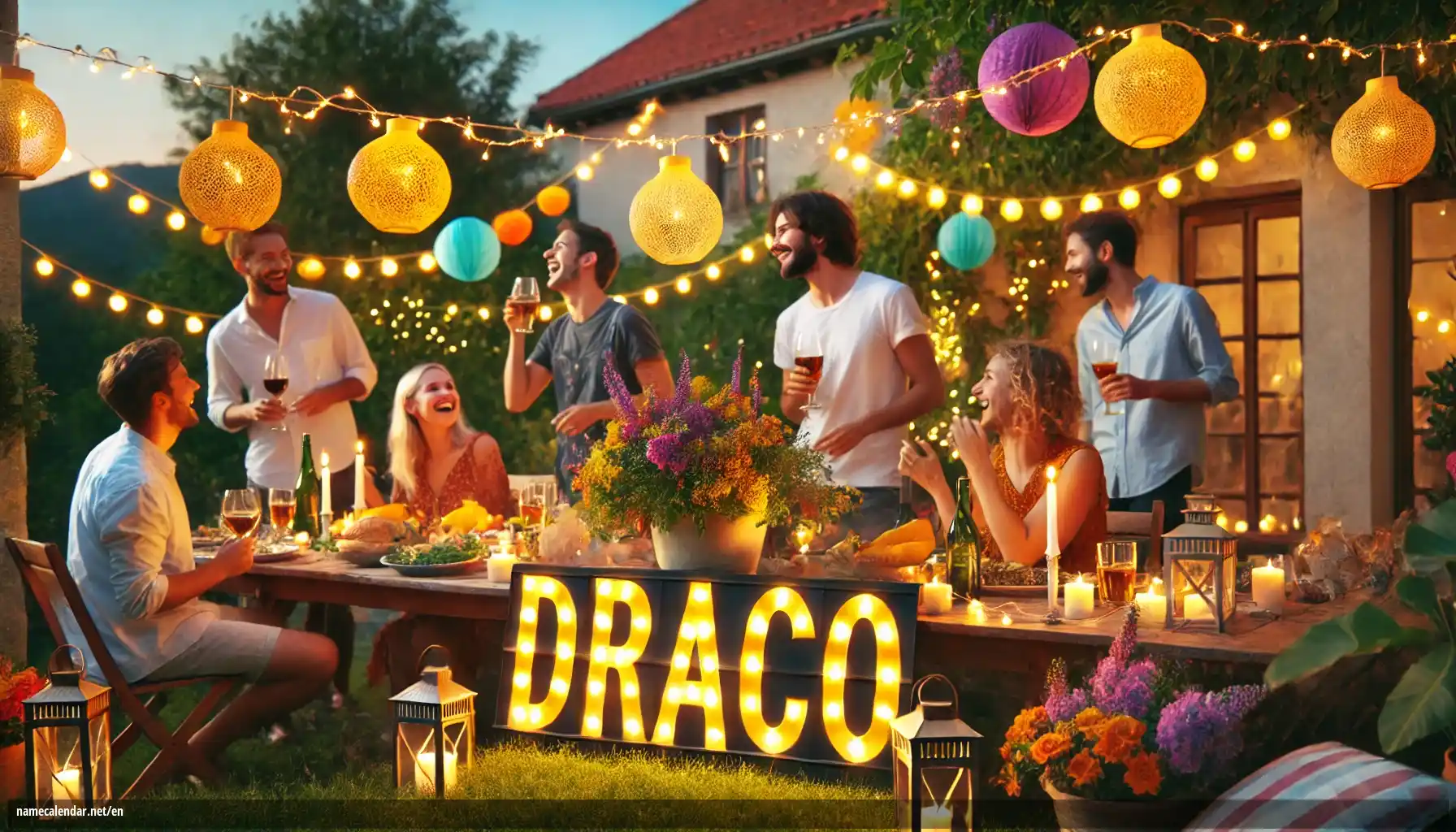 Celebration of name day and name - Draco