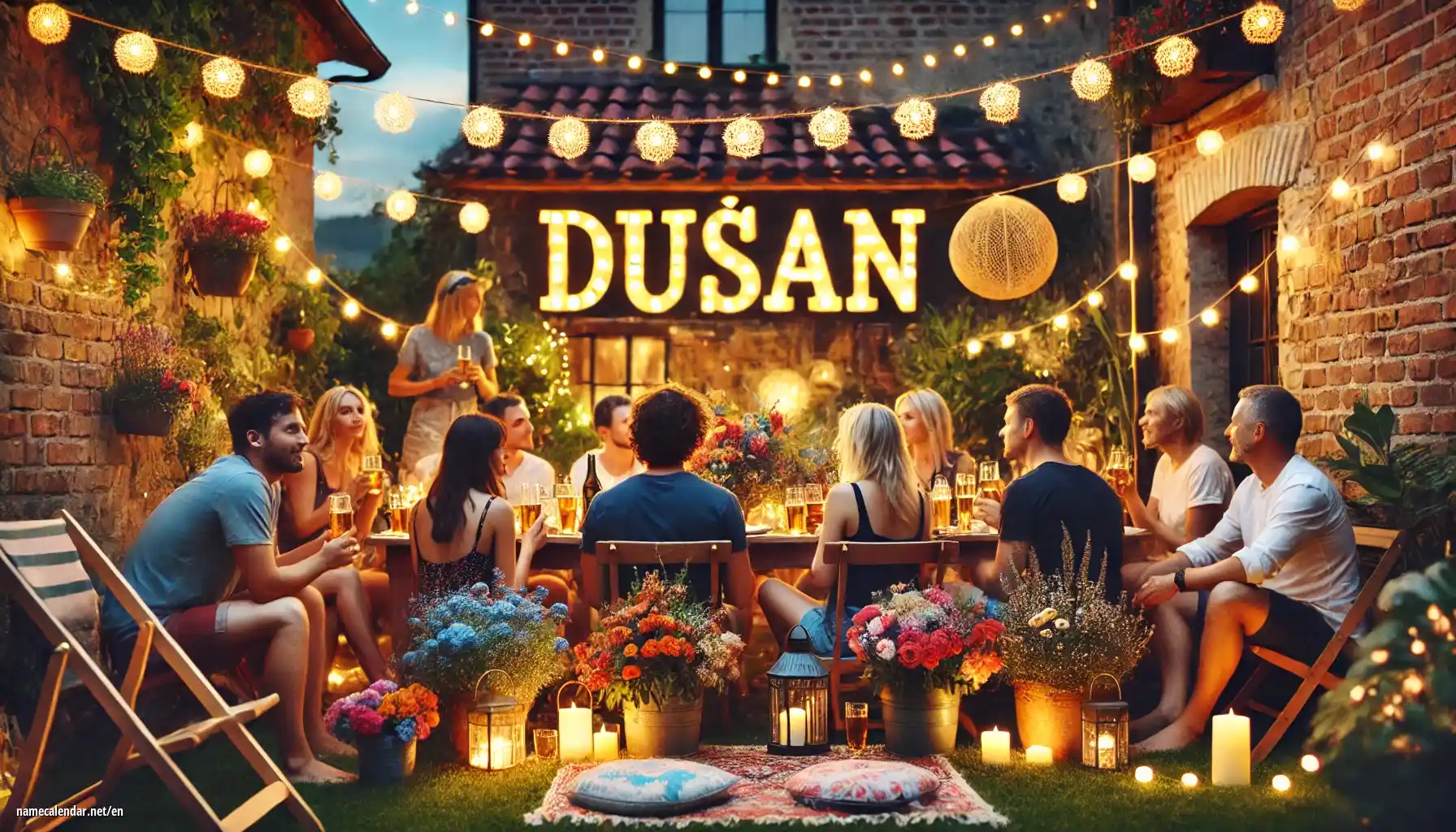 Celebration of name day and name - Dušan