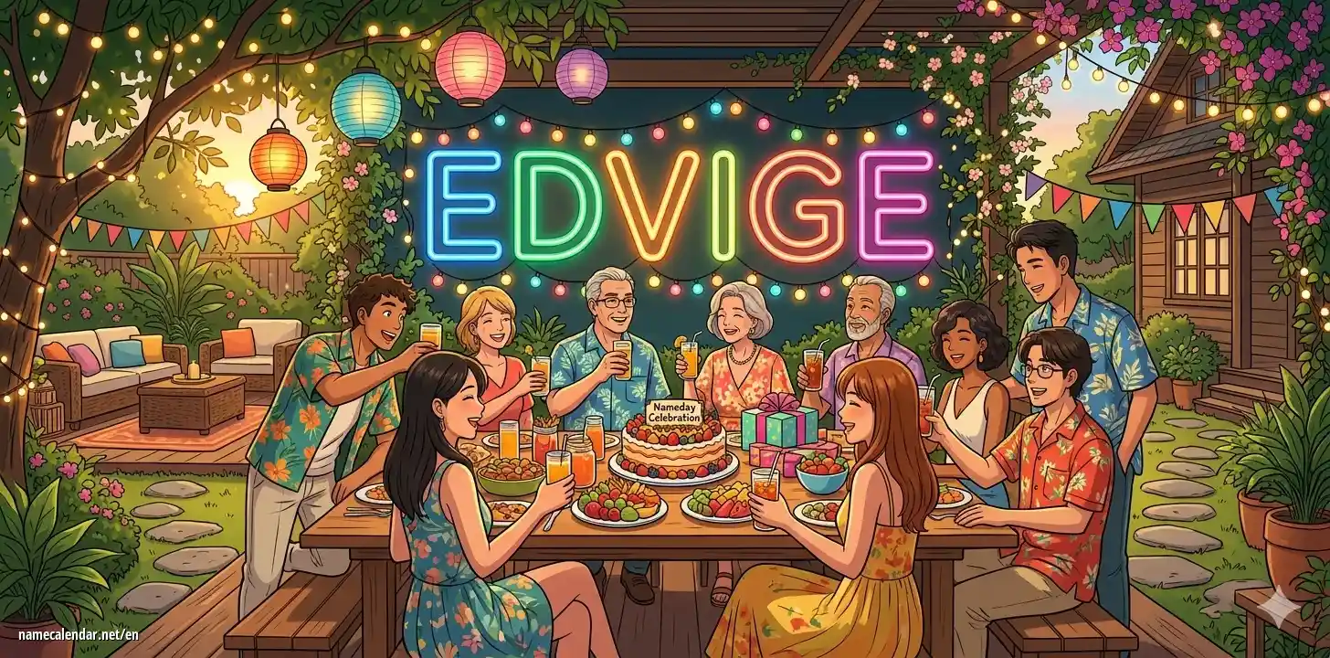 Celebration of name day and name - Edvige