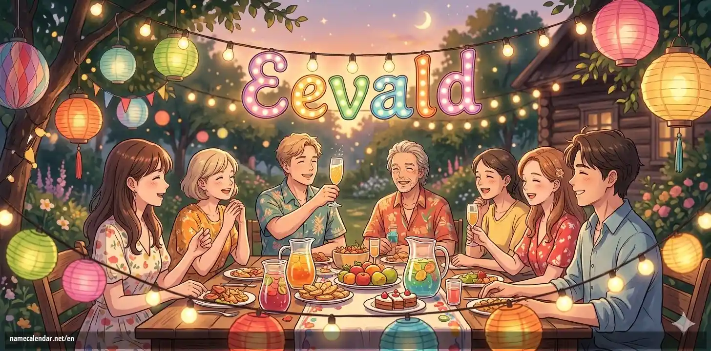 Celebration of name day and name - Eevald