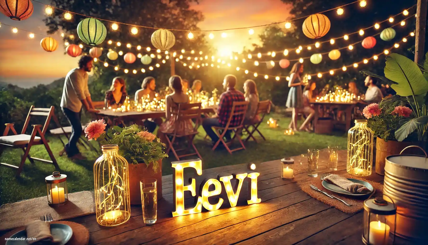 Celebration of name day and name - Eevi