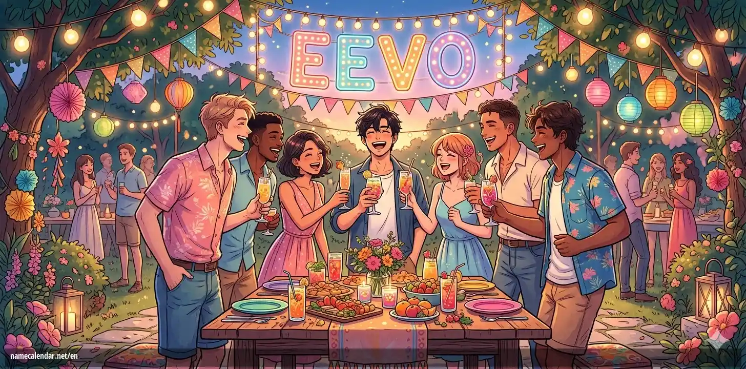 Celebration of name day and name - Eevo