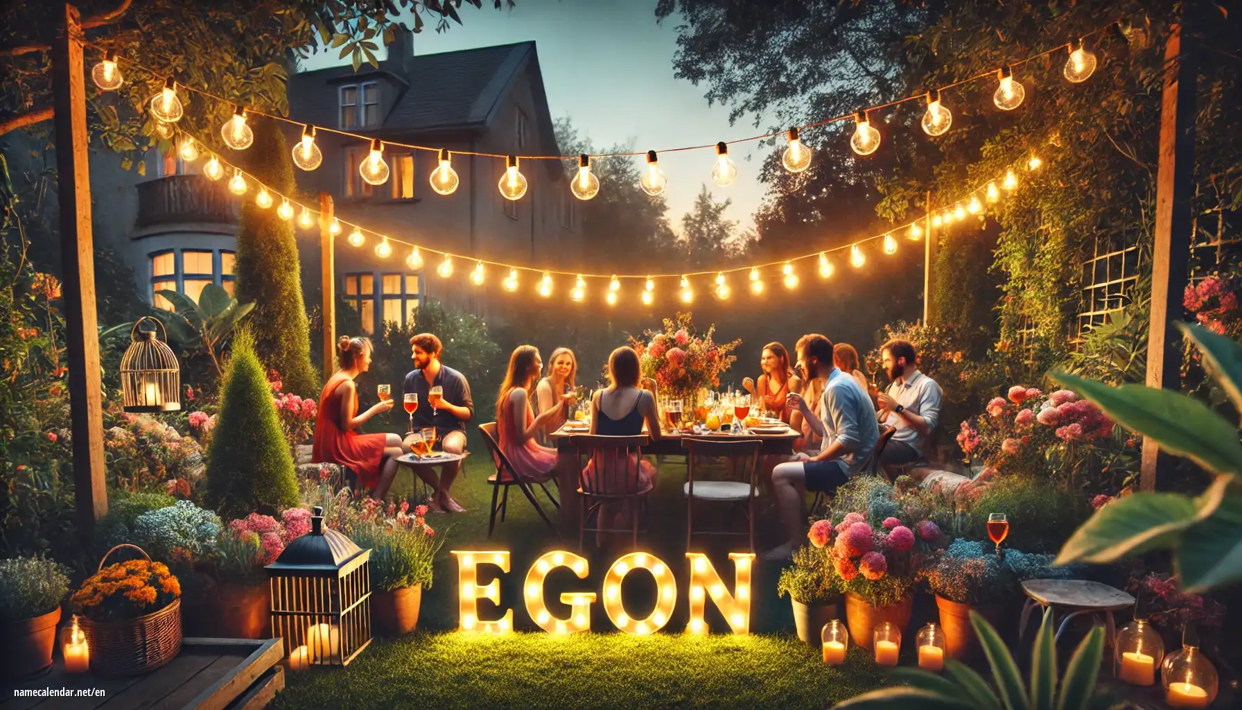 Celebration of name day and name - Egon