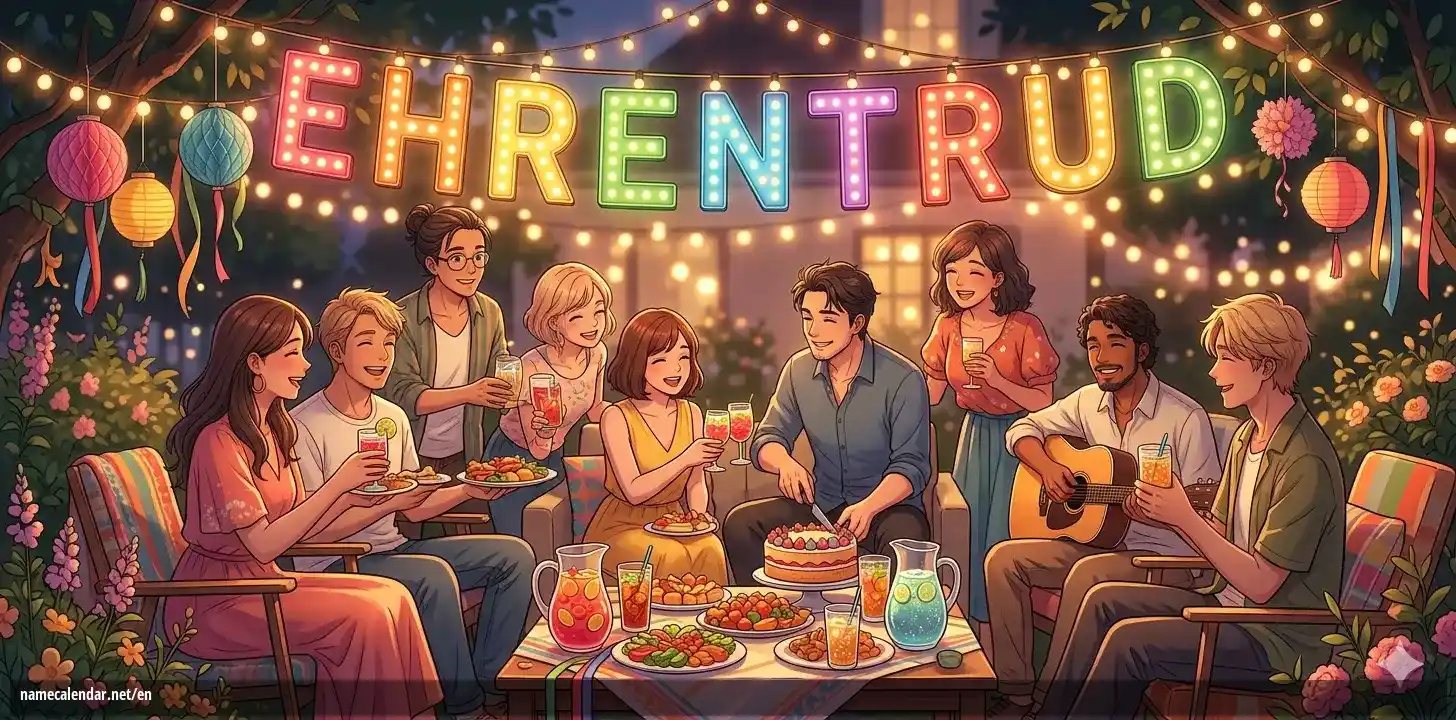 Celebration of name day and name - Ehrentrud