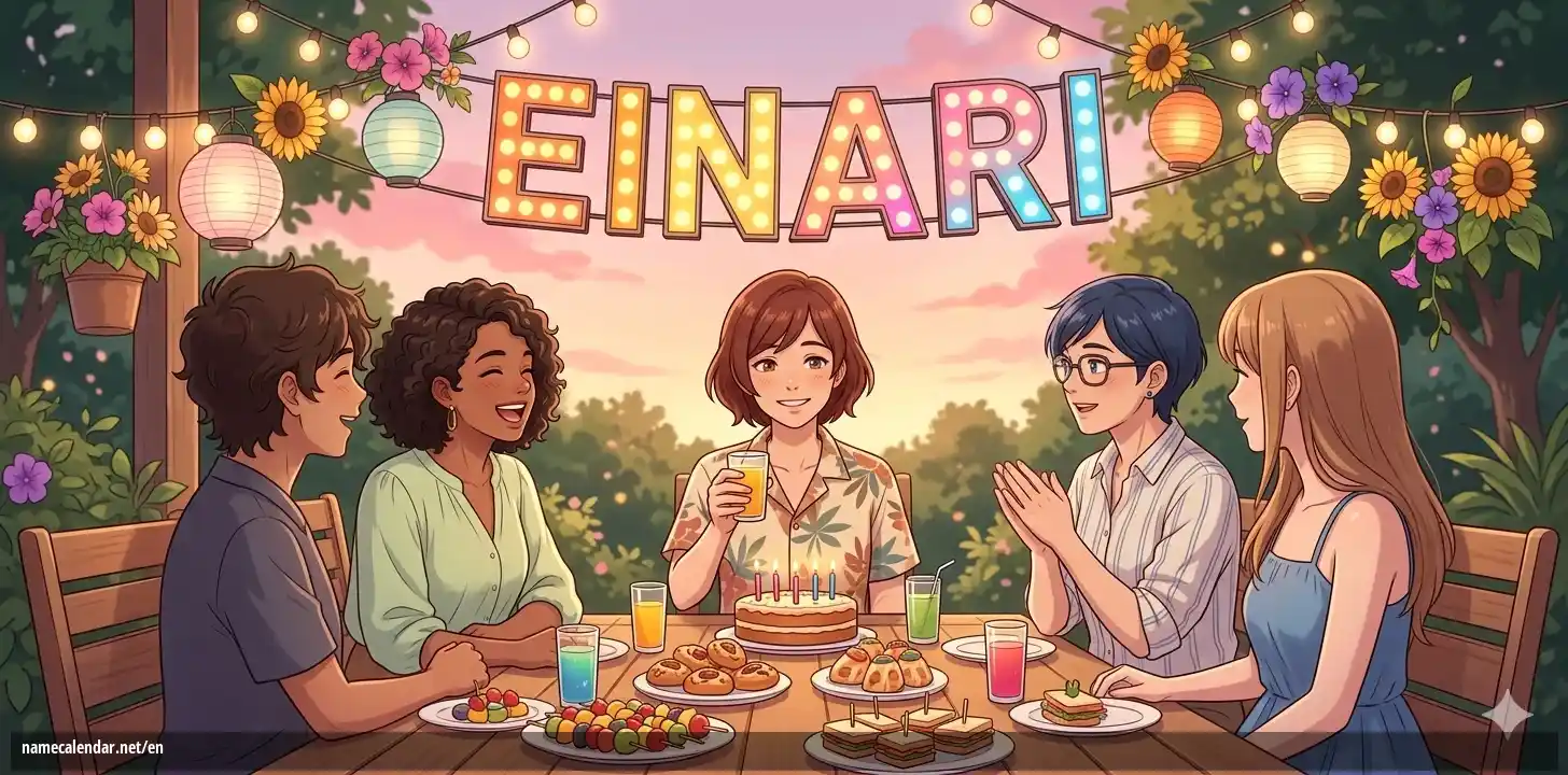 Celebration of name day and name - Einari