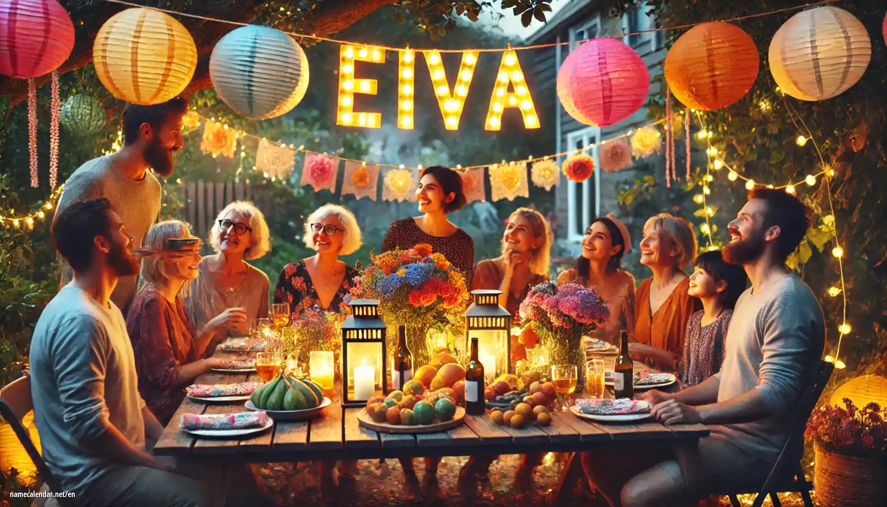 Celebration of name day and name - Eiva