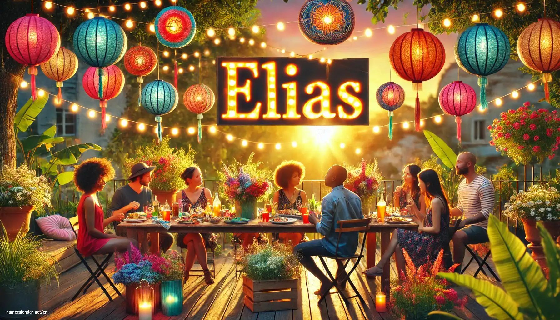 Celebration of name day and name - Elías