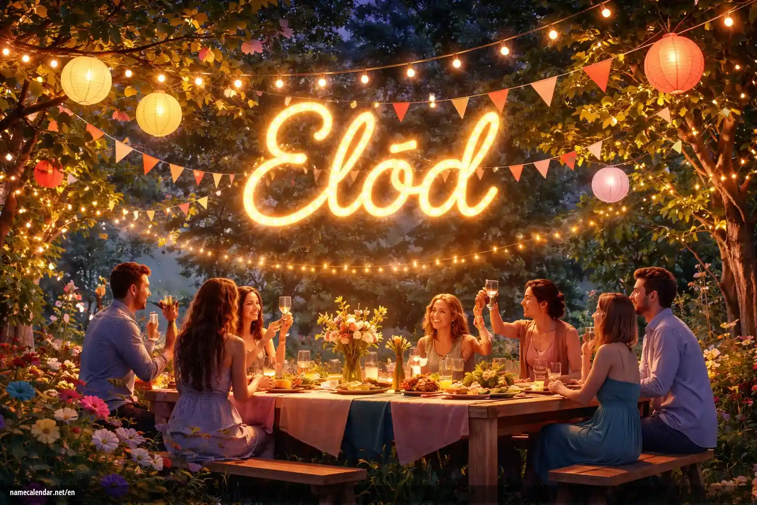 Celebration of name day and name - Előd