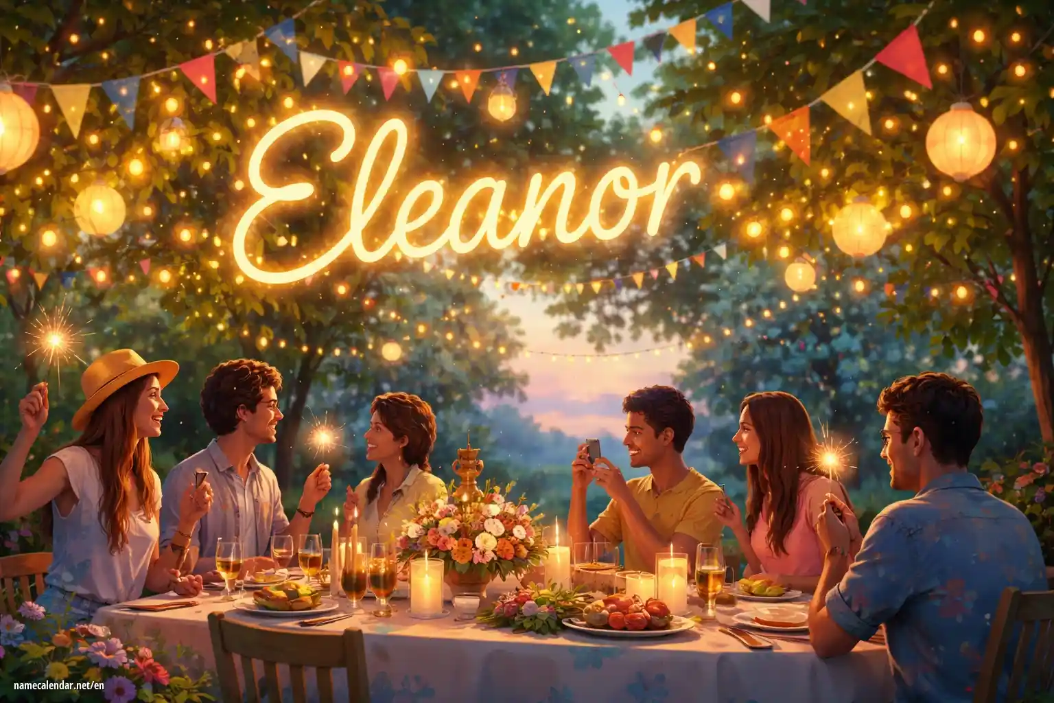 Celebration of name day and name - Eleanor