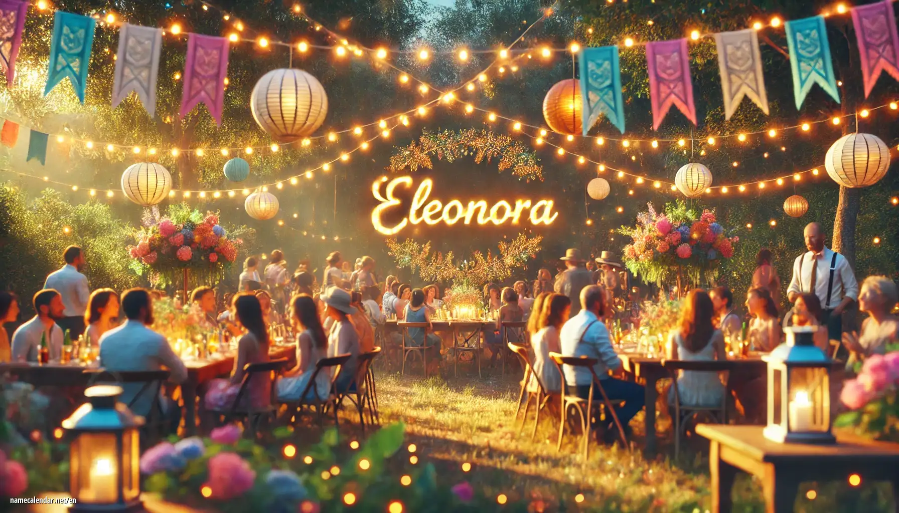 Celebration of name day and name - Eleonóra