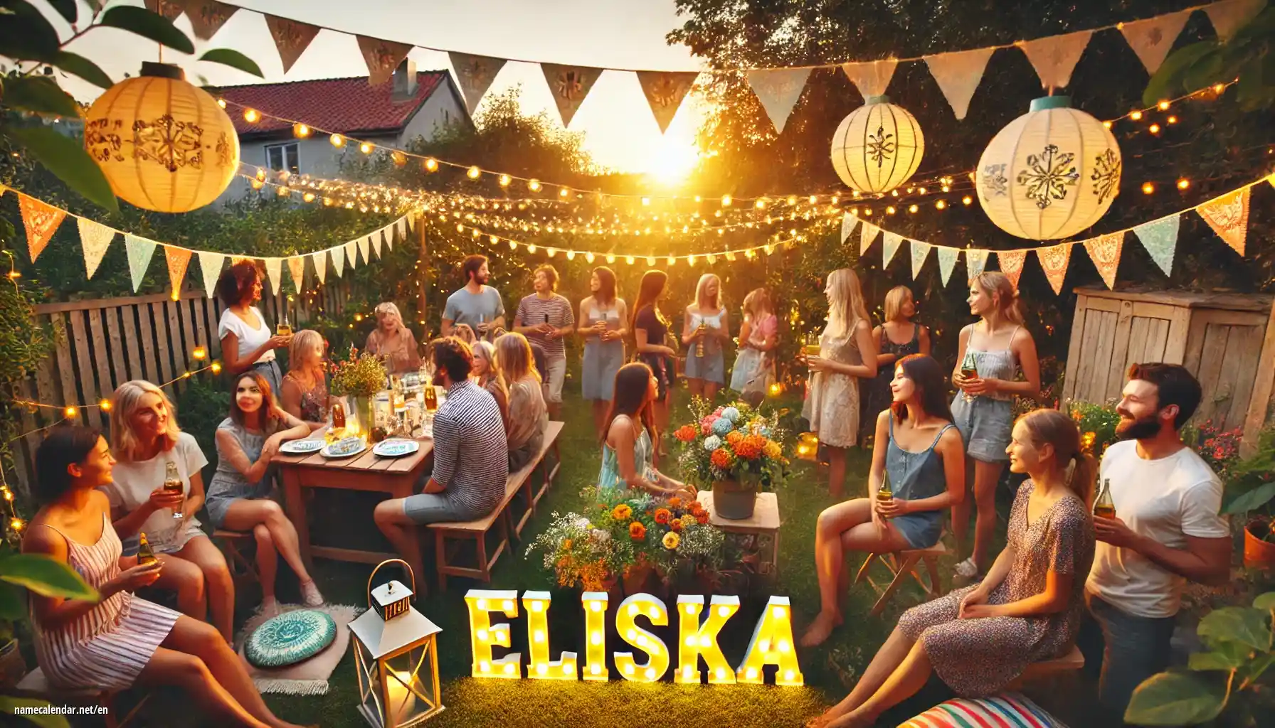 Celebration of name day and name - Eliška