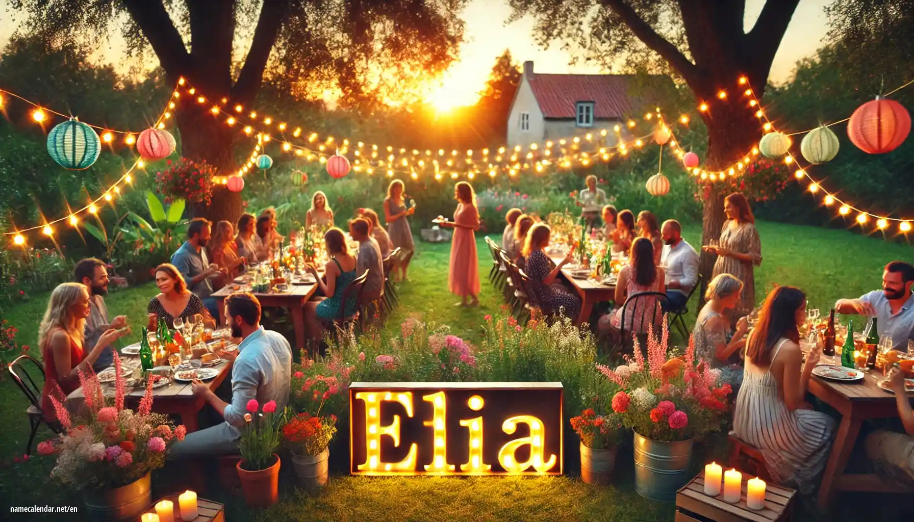 Celebration of name day and name - Elia