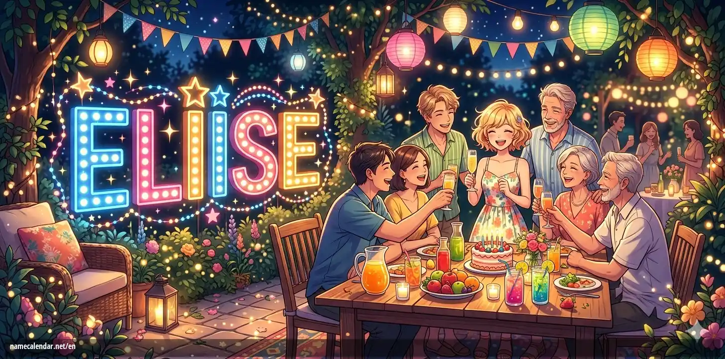 Celebration of name day and name - Eliise